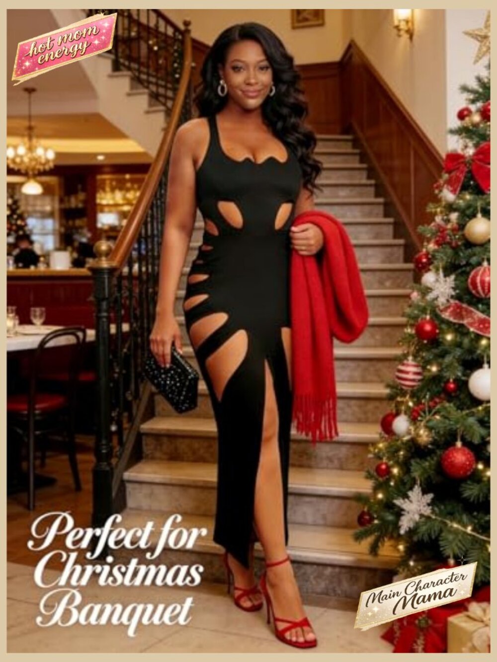 Sleeveless Hollow Out Maxi Dress Backless Bodycon Party Club Long Dress - Picture 5 of 7